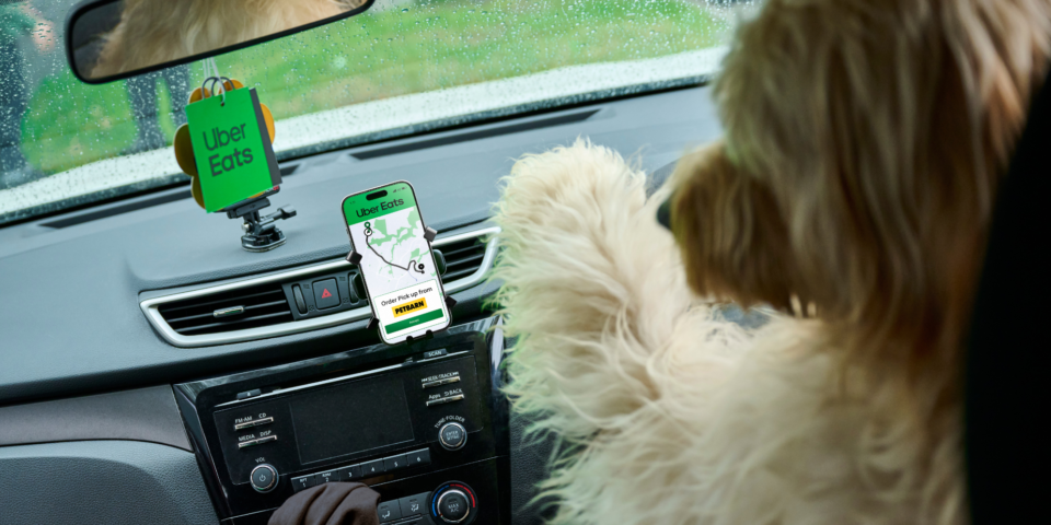 Uber Eats Delivery Dog
